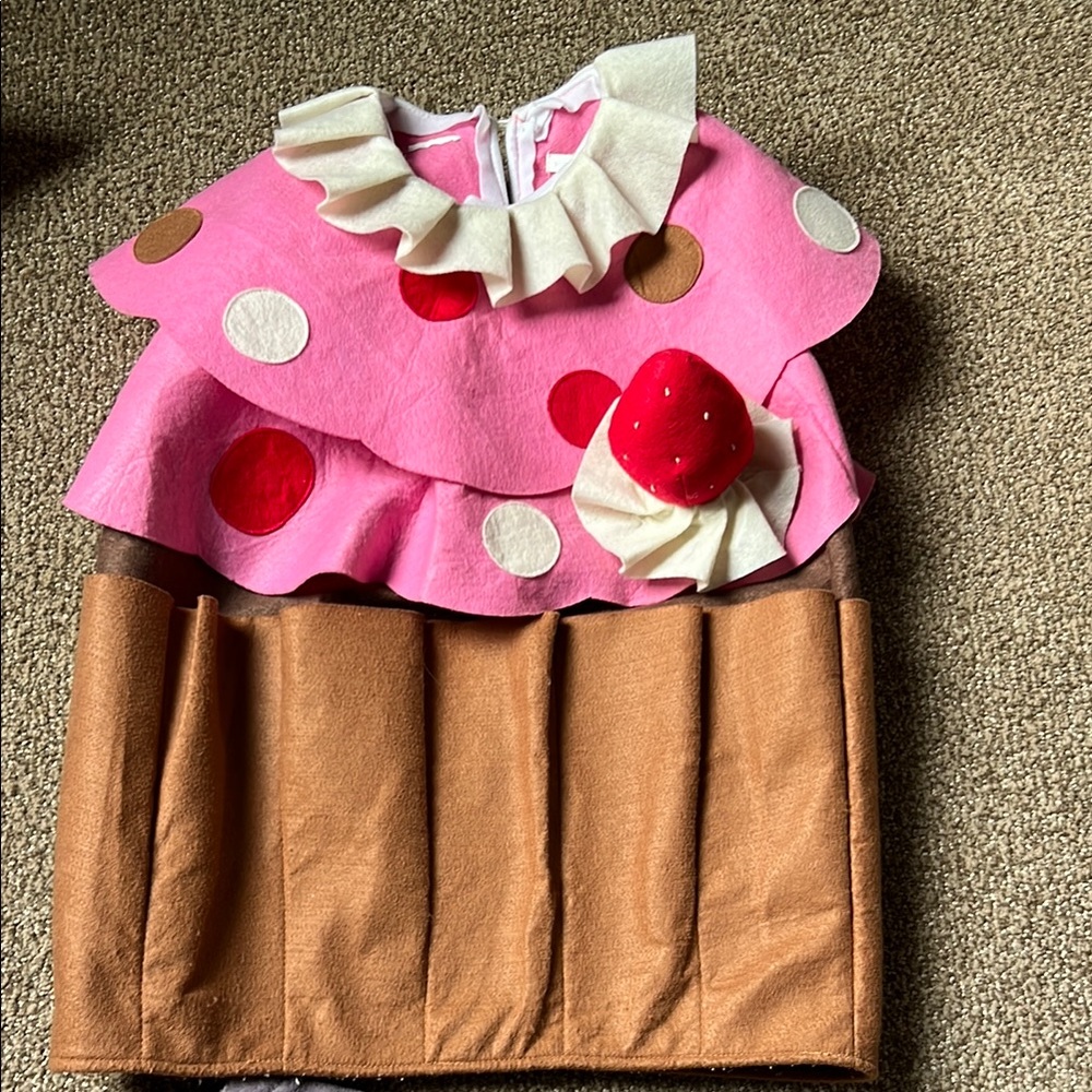 Pottery Barn Kids Pink and Brown Cupcake Costume